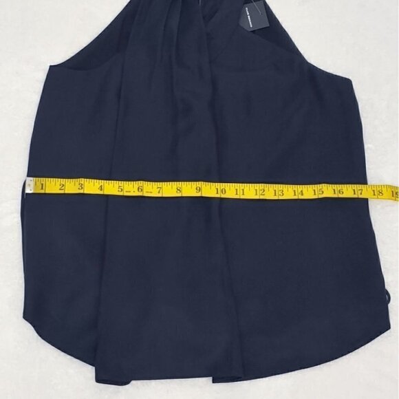 NWT CLUB MONACO Draped pleated cross over belted top - Picture 12 of 16